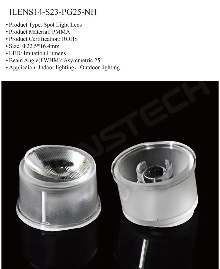 Asymmetric Led Lens 25 Degree Led Light Diffuser Lens Buy Led Lens