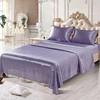 2019 New Design 10pcs Violet Comforter Flat Sheet Polyester Bedding Set