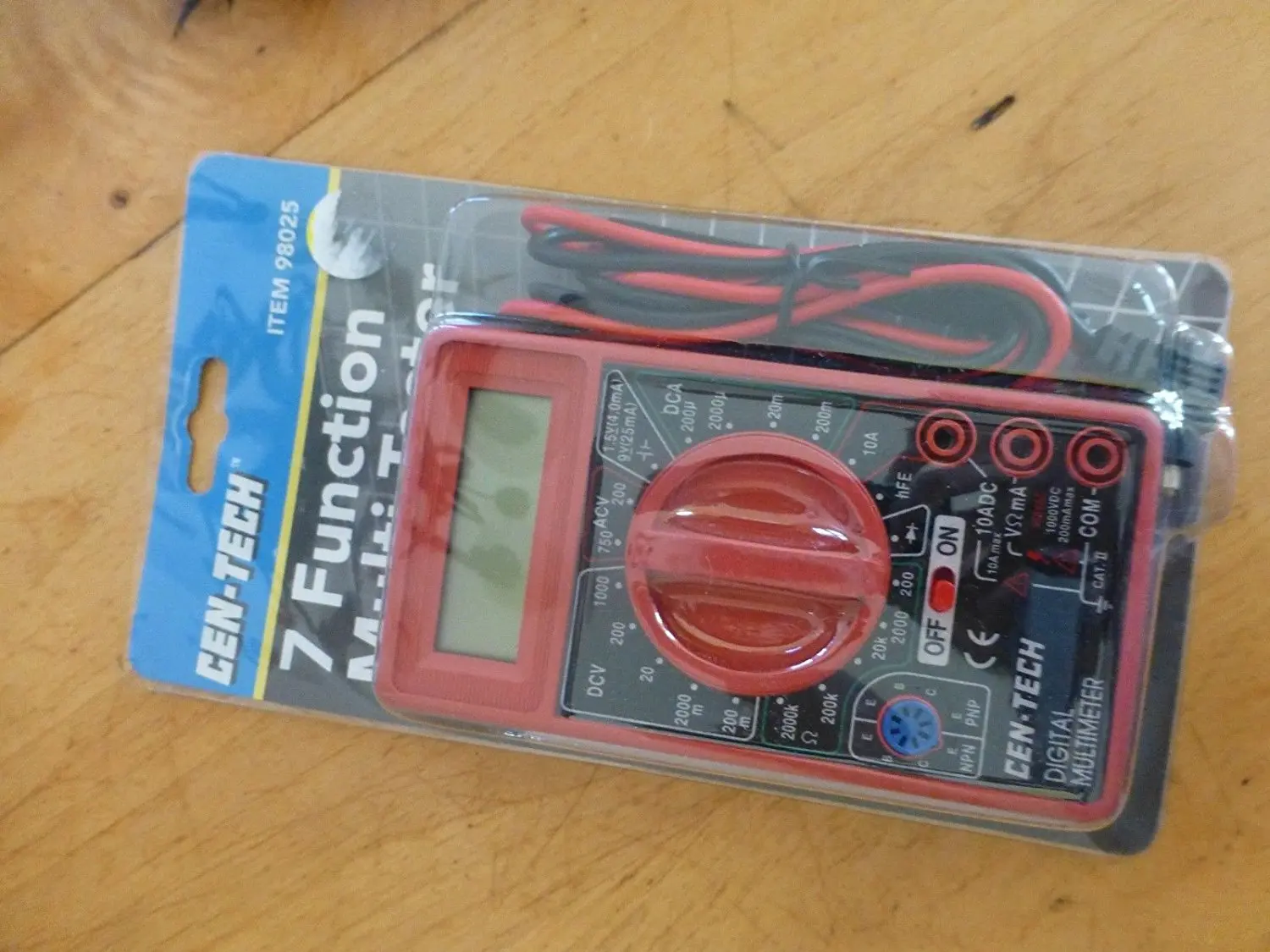 how to use a cen-tech 7 function digital multimeter