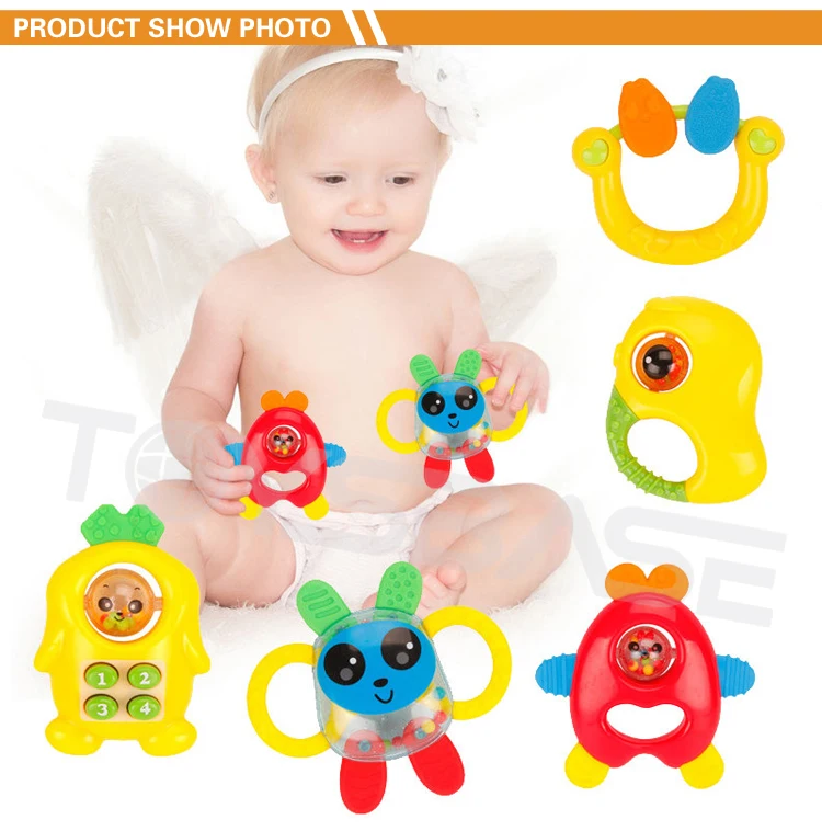 Hand Held Bells Colorful Plastic Bells Toys Shaking Hand Bells