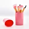 Private label 12pcs high quality makeup brush set with case