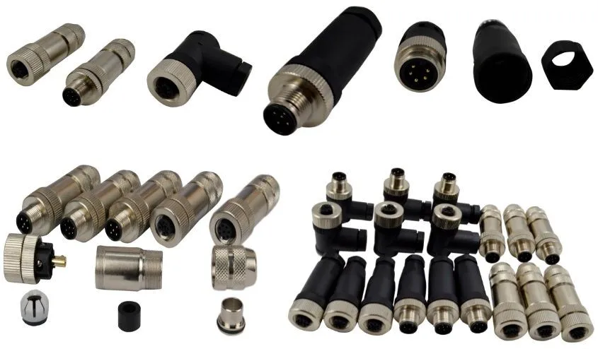M16 6pin, 8pin, 12pin, 14pin and 19pin panel mount connector