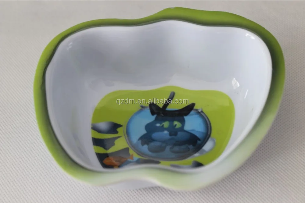 Apple shape plastic bowl melamine bowl