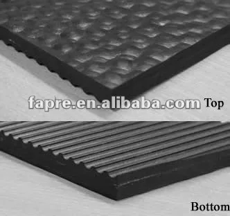 Horse Racing Products Caring Ribbed Bottom Stable Shed Rubber Mat