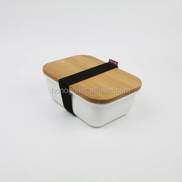 China Supplier Nfc18141 Square Shape Ceramic Tiffin Lunch Box With