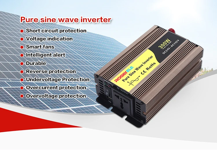 Dc To Ac 12v 24v 300 Watt 110V Inverter Pure Sine Wave 300w Micro Inverter