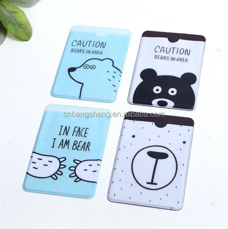 Transparent Vertical Soft ID Card Name Badge Holder Clear PVC