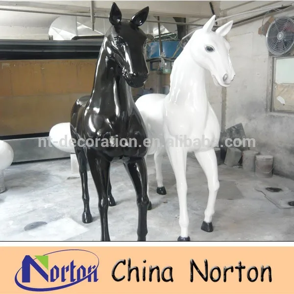 Modern Outdoor Design Life Size Resin Horse Sculptures Ntrs434a Buy