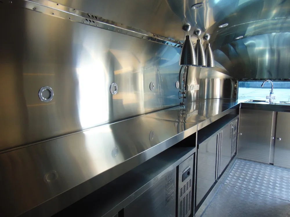 Popular Stainless Steel Food Truck Trailer Mobile Kitchen Buy