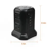 2M UK Mains Power Extension Lead Switched 3 Gang Power Socket with 6 USB Port 4.5A