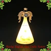 Personalized glass angel figurine wings with led light ornament