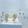 Pmma 25mm/30mm Oxygen And Dust 0~-0.1mpa(2.5 Level Vacuum Meter) Test Chamber Isolation Glove Box With Seperator Pump