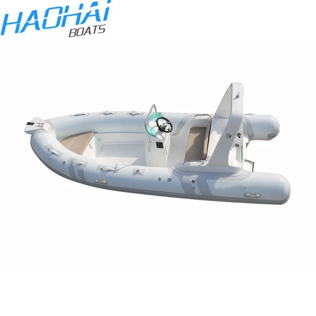 Ce 5.2m Luxury Rigid Hull Fiberglass Inflatable Hypalon Boats Used