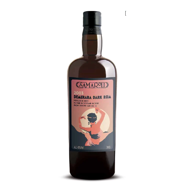 Italian Brand Spirit 2003 Demerara Dark Rum Whisky Table Wine for Dinner