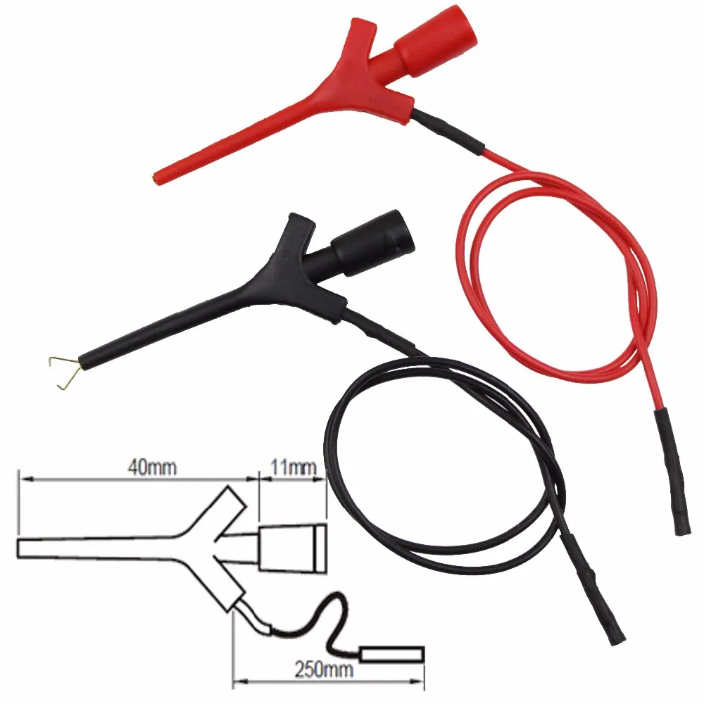 Multimeter Lead Wire Kit Test Hook Clip Grabbers Test Probe Flying