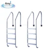 Swimming pool folding stainless steel 5 step ladder for sale