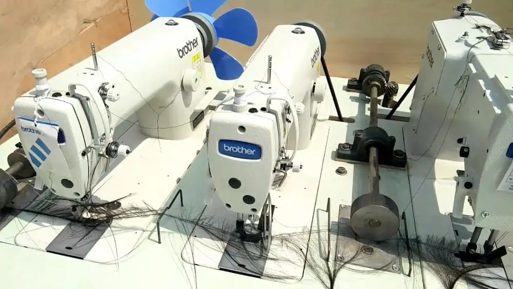 Brother 3 Head Hair Weft Sewing Machine Professional Japan Used Indus - Buy Brother Three Head Hair Weft Machine,Weft Sewing Machine Brother,3 Head Hair Weft Sewing Machine Product on Alibaba.com