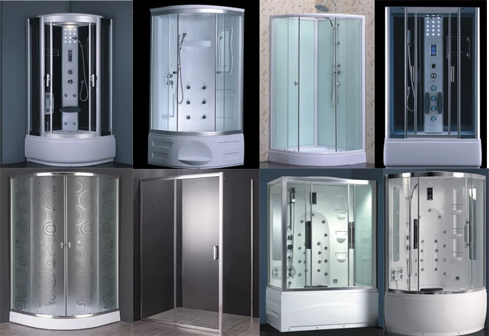 80x80x215cm Custom Self Contained Bath Shower Cabin,Outdoor Standard Size Glass Shower Room