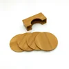 Creative coaster bamboo wood heat-resistant pad square round LOGO coaster
