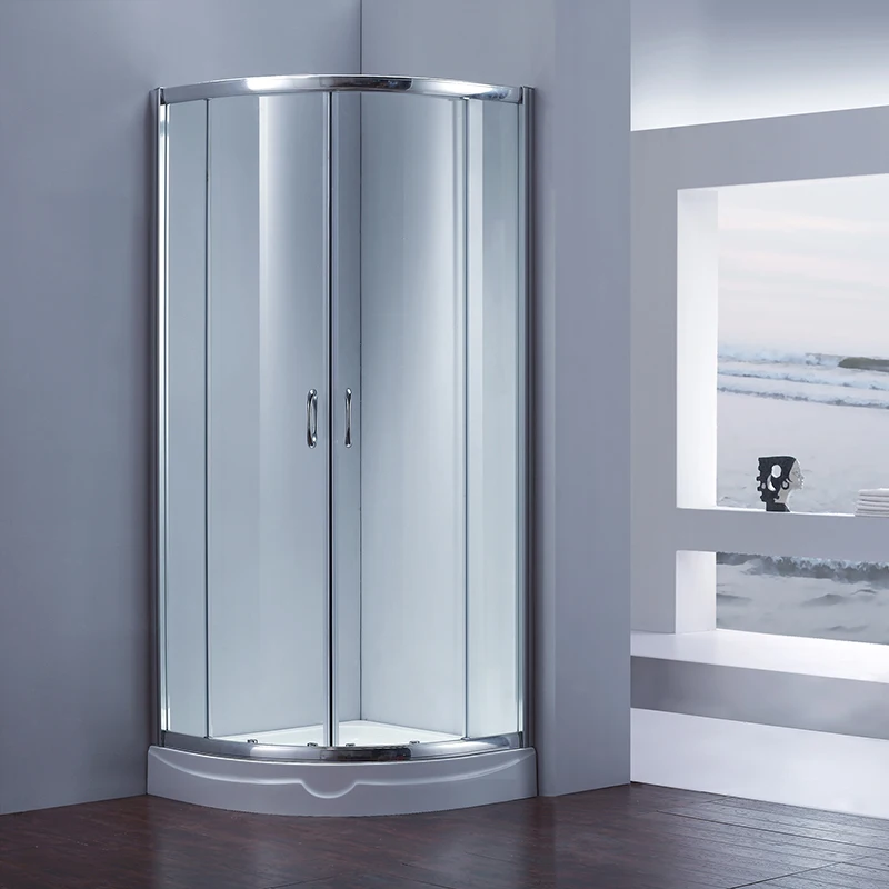Acrylic Plastic Sliding Shower Door For Small Bathroom Design