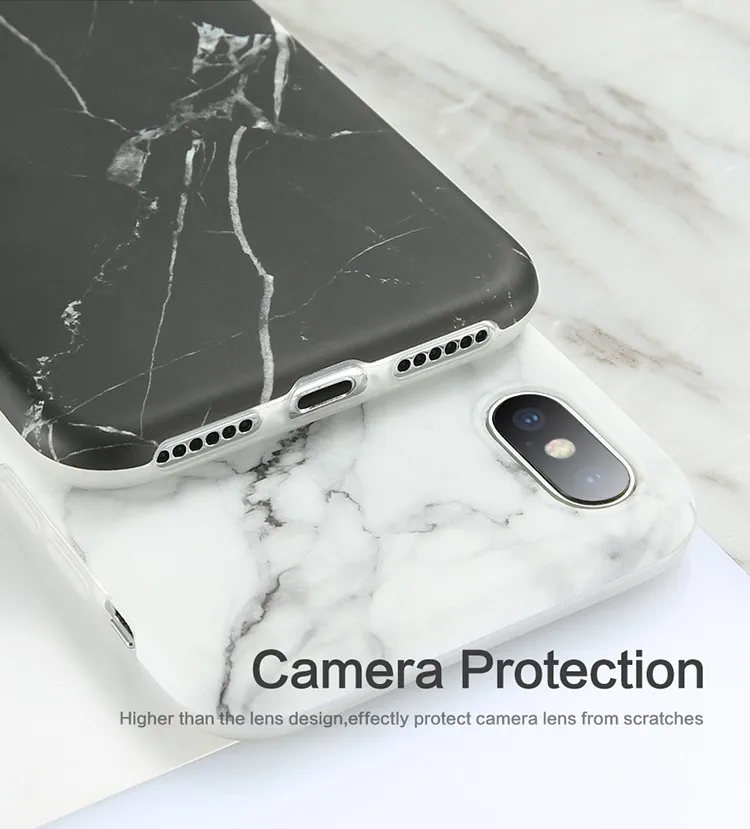 Free Shipping Marble Texture Cell Phone Case For Iphone X 6 6s Plus