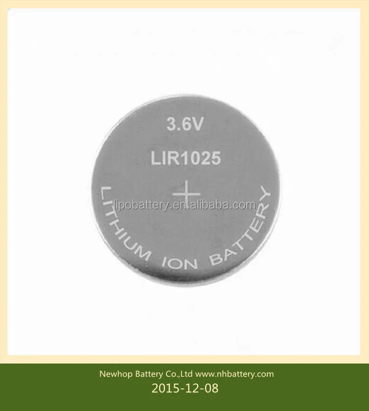 Smallest Rechargeable 3.6v Button Cell 10mah Battery Watch Batteries