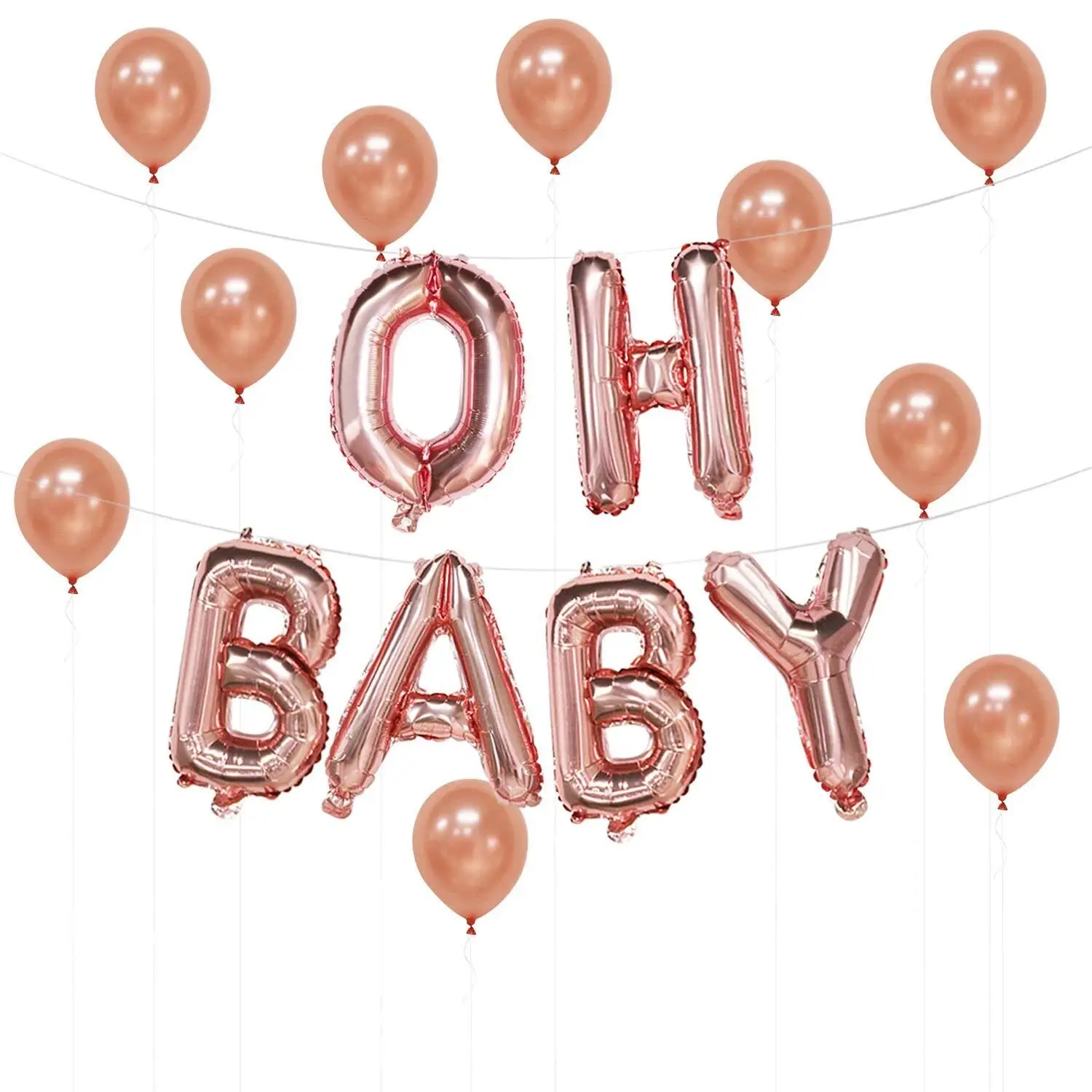 oh baby letter balloons