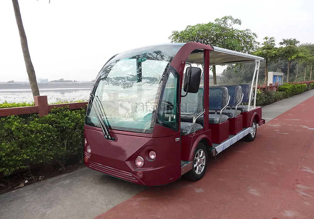 Red Electric Shuttle Bus Electric Car Tour JH-Y06 Model Parameter