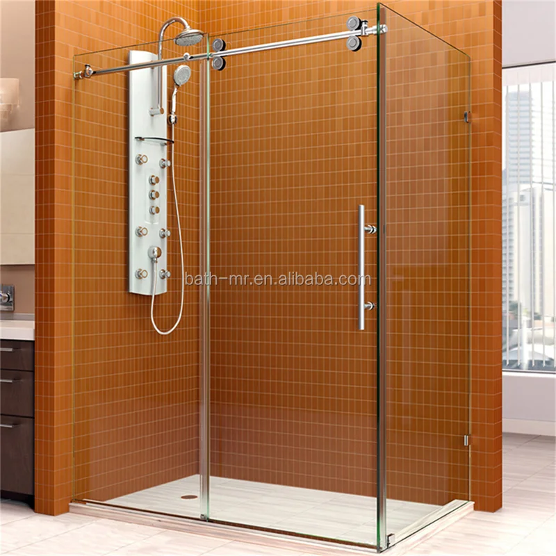 Double Hanging Rollers Sliding Shower Door Buy Hanging Rollers Shower
