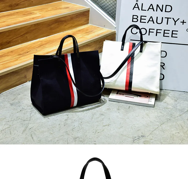wholesale canvas hand bag brand designer custom lady handbag