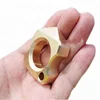 cnc machined brass single finger knuckle duster ring 103g