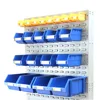 Freestanding Single-sided Louvre Panel with Storage Picking Bins