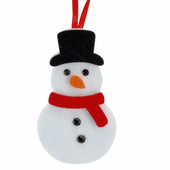 Snowman Design Felt Fabric Christmas Tree Hanging Decorations - Buy ...