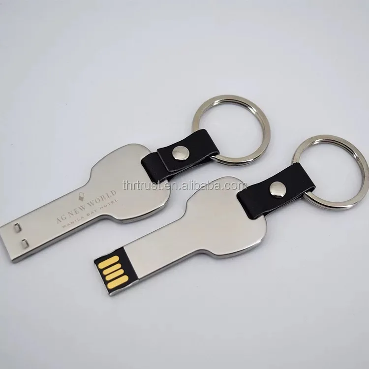 Custom free logo print /2.0 Metal Key USB flash drive 32GB - ANKUX.COM