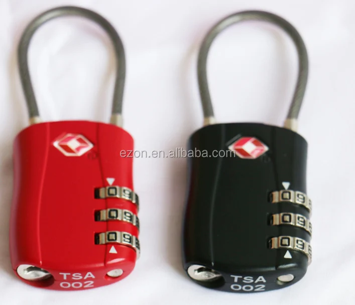 3 dial tsa lock & cable