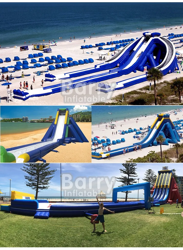 world's largest water slide, guinness records longest water slide,slide the city, inflatable water slide