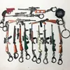 Wholesale Game PUB-G Playerunknown Battlefield Cosplay Props Key Chain 98K AWM Mini Pendant Key Ring 12CM