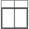 Solid glass aluminum profile sliding windows price philippines