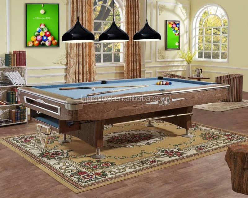 9ft Billiard Pool Table Slate And Solid Wood 9 Ball Billard Table For