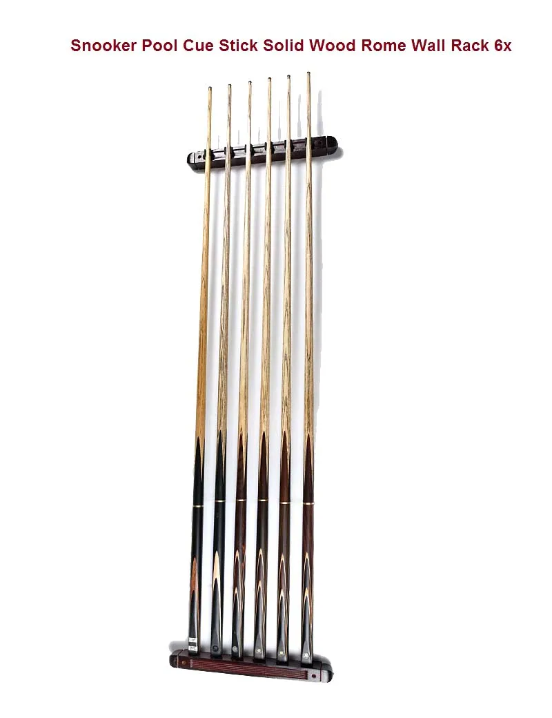Wooden 6 X Wall Hanging For Billiard Pool Snooker Cue Sticks Rest Buy