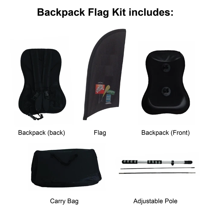 Wholesale Collapsible Package Advertising Backpack Banner Buy X