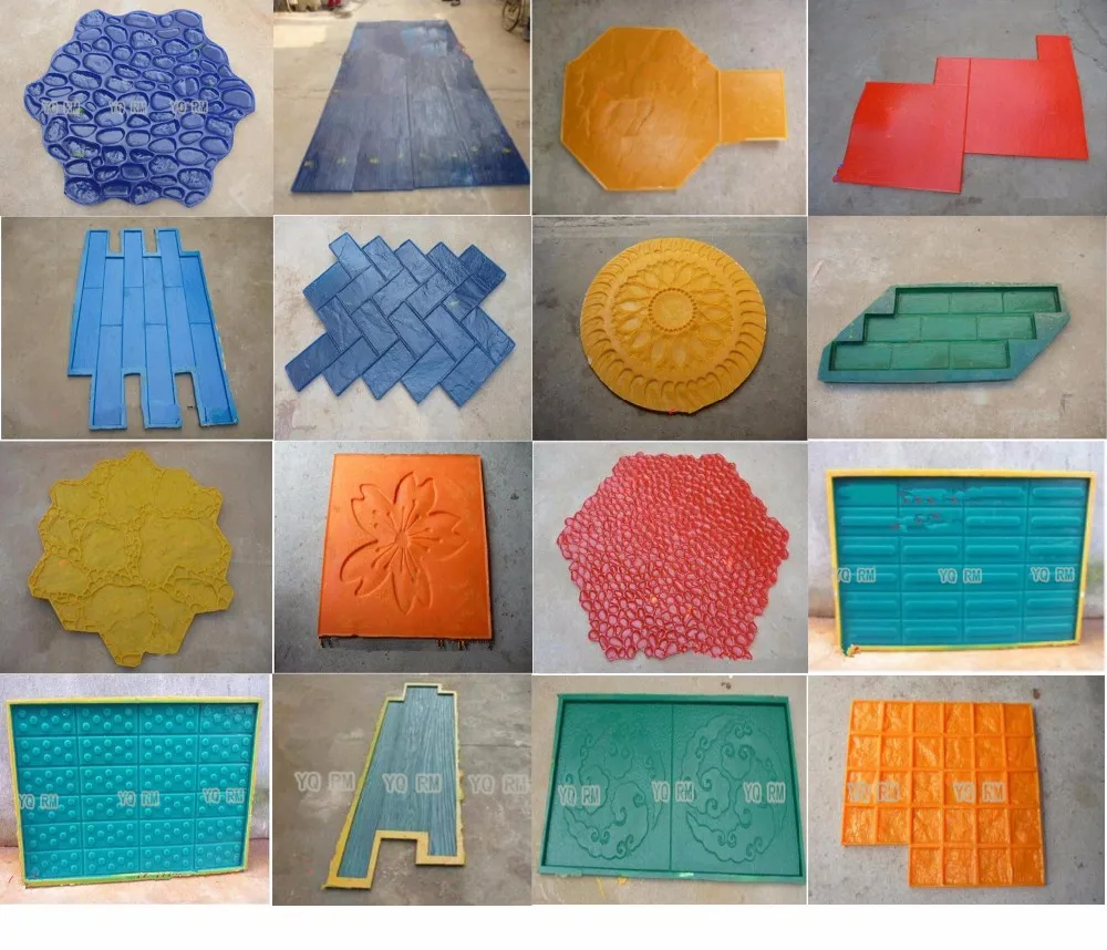 用于印刷水泥地板的混凝土纹理印花垫模具 - buy concrete texture