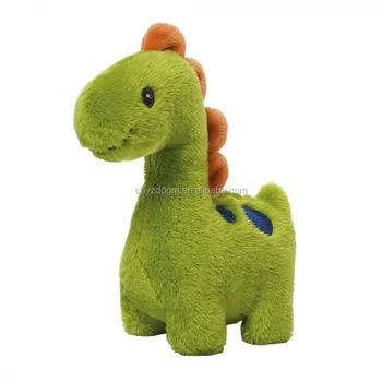 stuffed green dinosaur