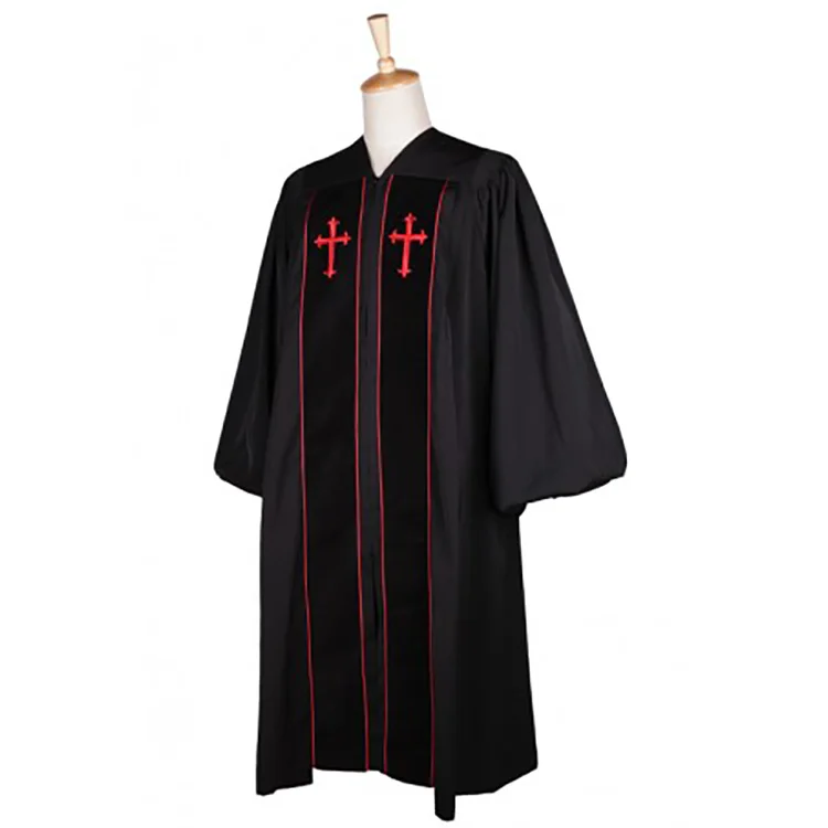 long rose madder 牧师长袍
