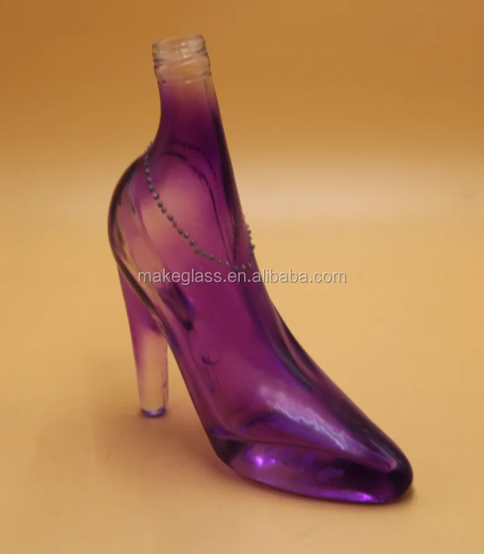 280ml Colored High Heel Shoe Shape Wine Glass Bottle Shoe Shape Bottle