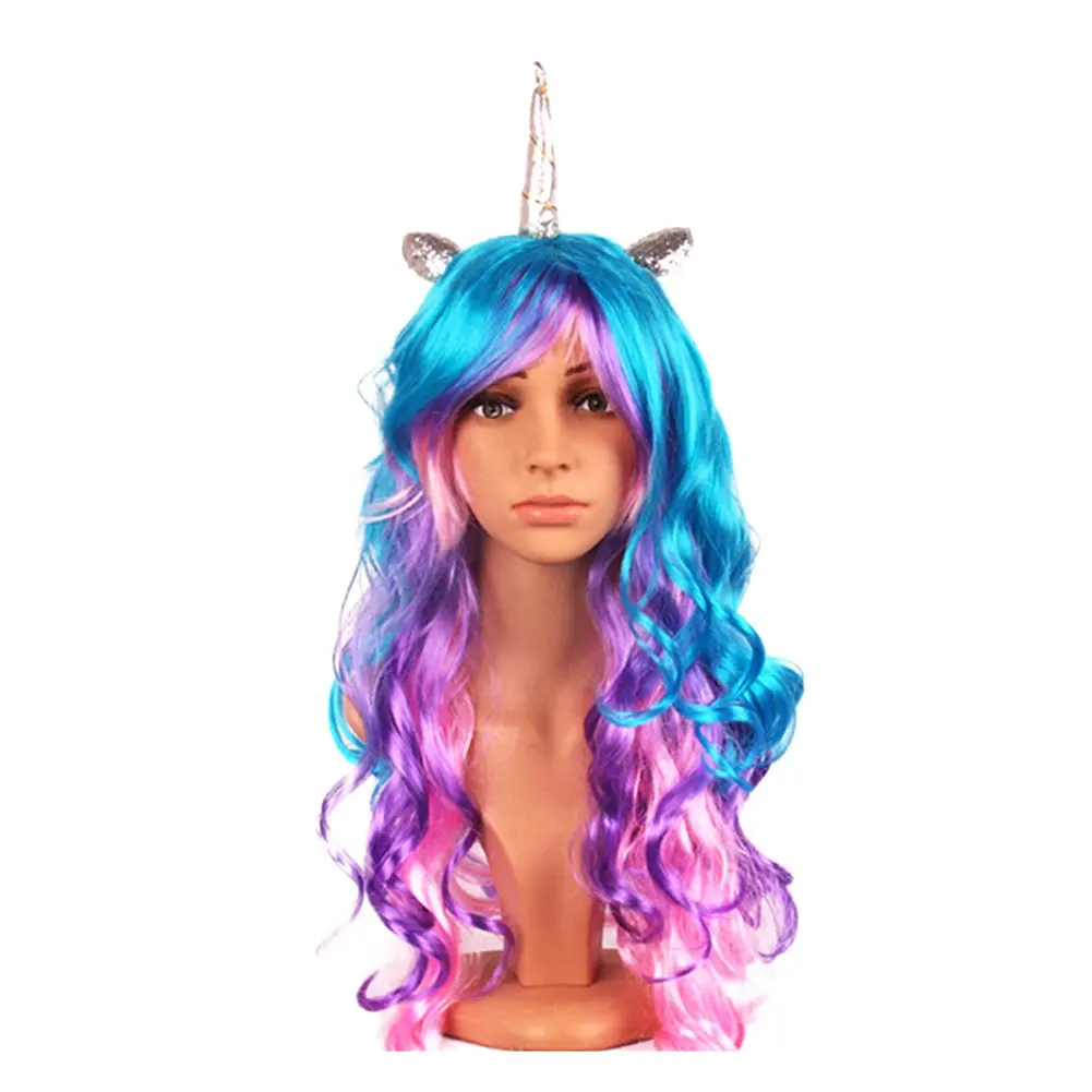 childrens rainbow wig