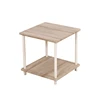 Living room metal wooden snack sofa two layer furniture side tables wholesale