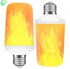 LED Flame Effect Fire Light Bulbs E26 E27 4 Modes with Upside Down Effect Simulated Decorative Light Atmosphere Lighting Vintage