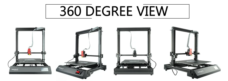 2018 WANHAO newest Duplicator 9 500 FDM Desktop 3D Printing with auto leveling and biggest printer size