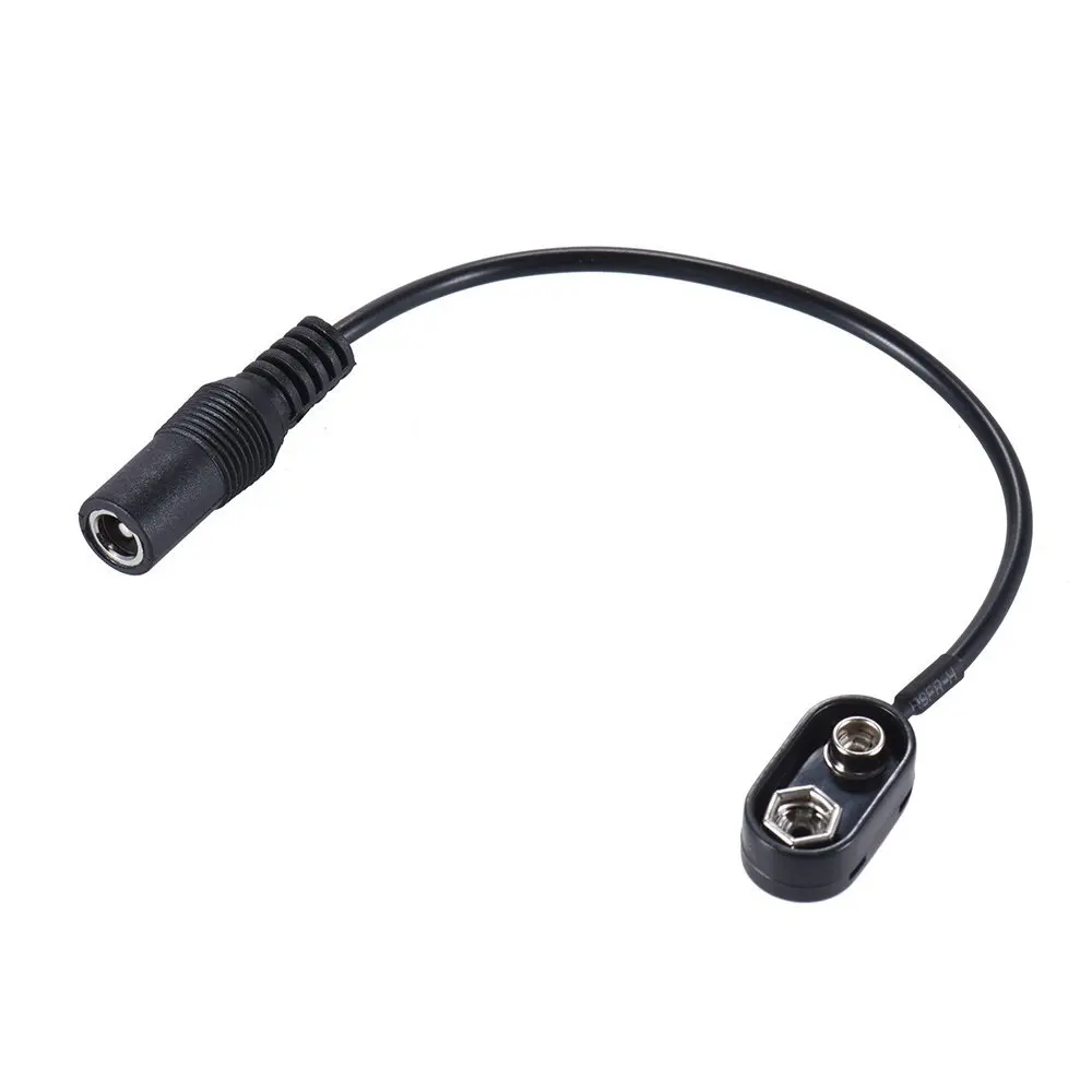 9v Battery Clip Snap Accessories With Female Or Male Dc Power Plug Clip